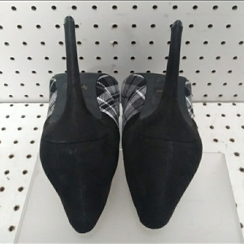 Penny Loves Kenny Black Women's Shoes| Plaid Pump Stiletto 4" High Heel  Sz 8.5M - Picture 4 of 5